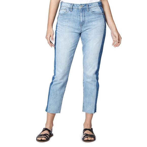 Sanctuary Charli Shadow Stripe Sz-31 Crop Hi Rise Jeans NWT - Picture 5 of 6